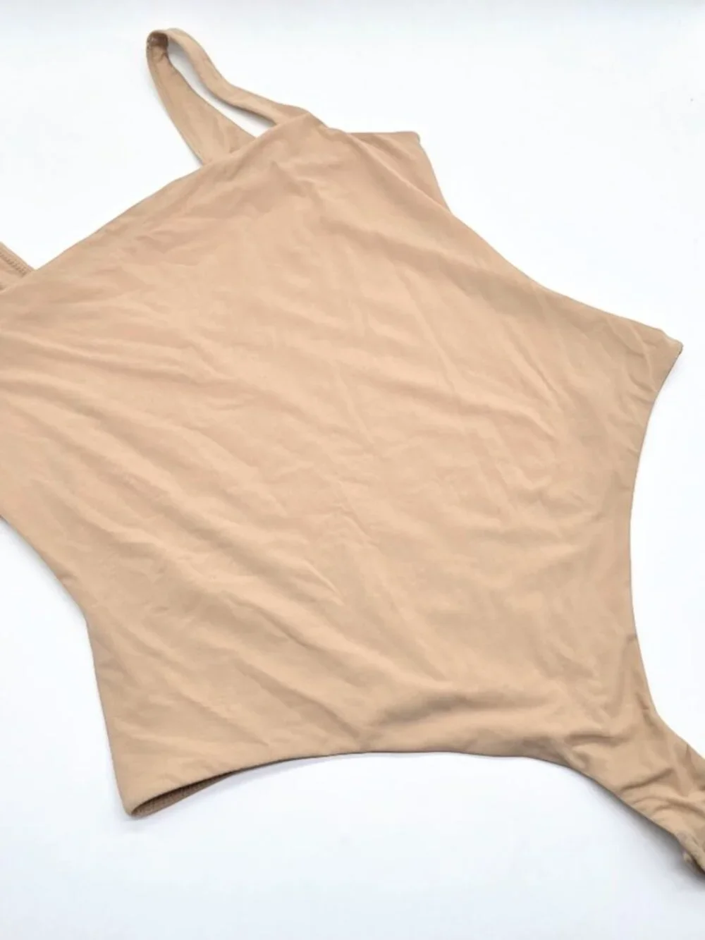 SKIMS Fits Everybody Bodysuit XL Clay Square Neck - Picture 9 of 10